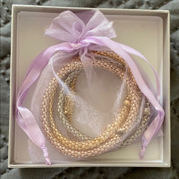 New Silver and gold bracelet set. - Picture 1 of 4